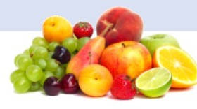 An image of Apple, Apricot, Banana, Blackberry, Blueberry, Cantaloupe Melon, Cherry, Cranberry, Grape - Red, Grape - White, Grapefruit, Honeydew Melon, Lemon, Lim goes here.
